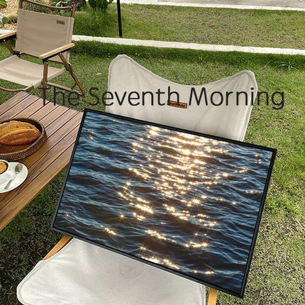 Korea ins sea waves shimmering decorative painting bedroom bedside hanging painting living room sofa background wall restaurant mural