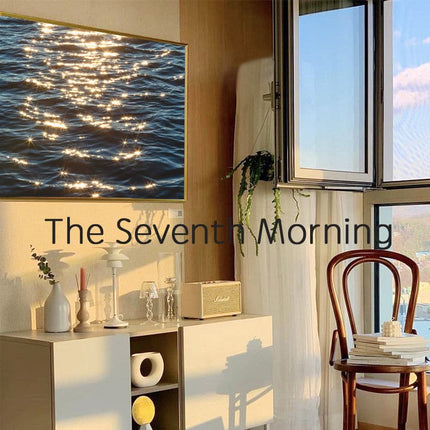 Korea ins sea waves shimmering decorative painting bedroom bedside hanging painting living room sofa background wall restaurant mural