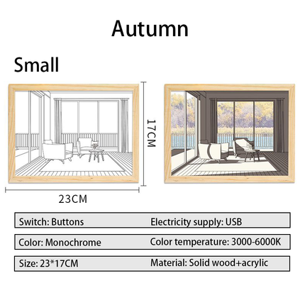 ins bedside light painting decorative painting Korea warm modern simple sunshine painting 520 gift small night light gift