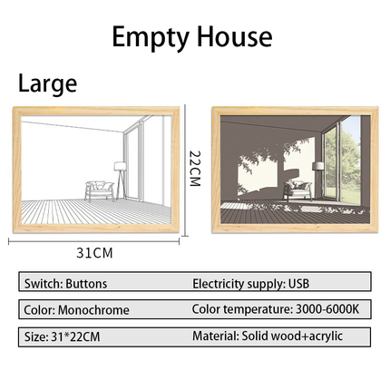 ins bedside light painting decorative painting Korea warm modern simple sunshine painting 520 gift small night light gift