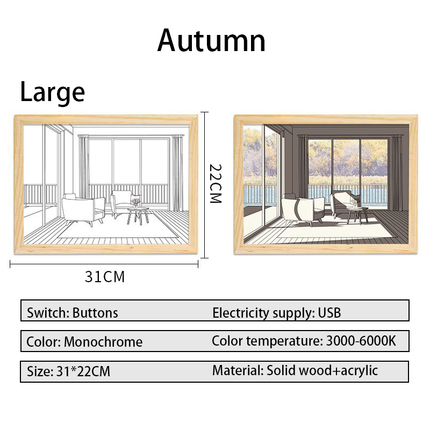 ins bedside light painting decorative painting Korea warm modern simple sunshine painting 520 gift small night light gift