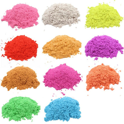 110g Dynamic Magic Sand Kids Toys Colorful Mars Space Sand Set Indoor Slime Charms Light Clay Set Play Educational Kids Gifts