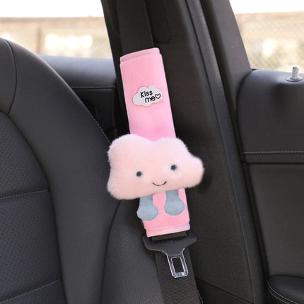 Car Styling Seat Belt Cover Shoulder Strap Harness Cushion Cartoon Cloud Car Seatbelt Shoulder Pad Protector Auto Neck Support
