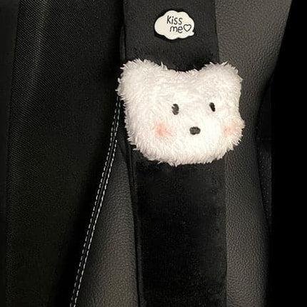 1pc Cute Cartoon Toy Animal Car Seatbelt Cover Seat Belt Harness Cushion Auto Shoulder Strap Protector Pad for Children/ Kids