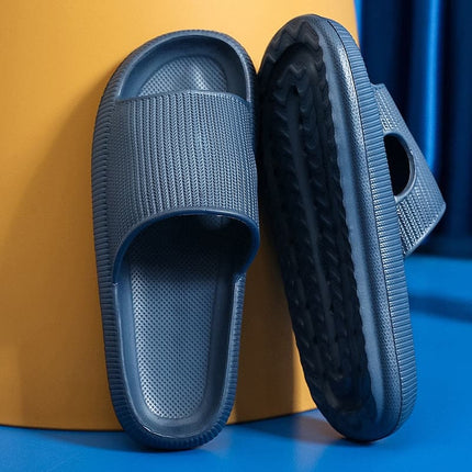 Home Cloud Slippers Summer Thick Platform Women 2023 Sandals Indoor Bathroom Anti-slip Slides Ladies men's Shoes Dropshipping