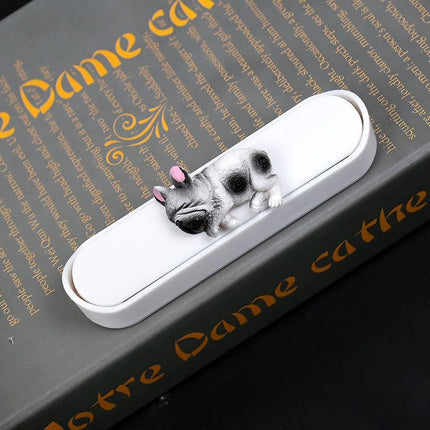 Car Phone Number Night Luminous Bulldog Temporary Parking Card Phone Number Car Plate Car Accessories Styling Car Sticker
