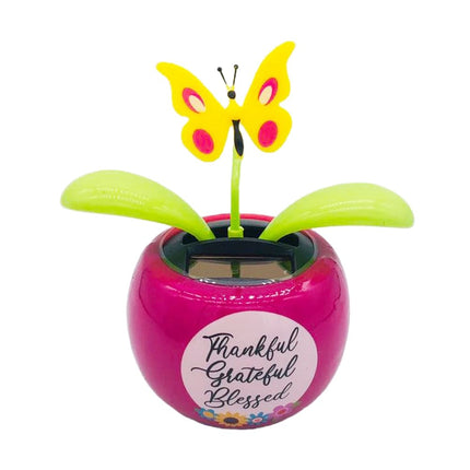 Solar Powered Dancing Flower Swinging Car Dashboard Ornaments Auto Interior Decoration Gifts Toy Car Decor Car Accessories