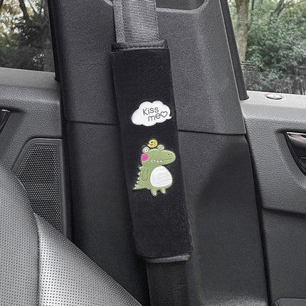 1pc Cute Cartoon Toy Animal Car Seatbelt Cover Seat Belt Harness Cushion Auto Shoulder Strap Protector Pad for Children/ Kids
