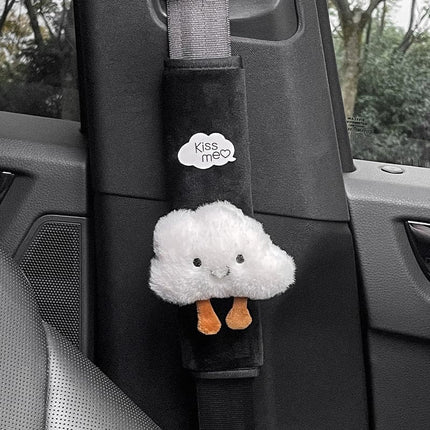 1pc Cute Cartoon Toy Animal Car Seatbelt Cover Seat Belt Harness Cushion Auto Shoulder Strap Protector Pad for Children/ Kids