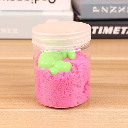 110g Dynamic Magic Sand Kids Toys Colorful Mars Space Sand Set Indoor Slime Charms Light Clay Set Play Educational Kids Gifts
