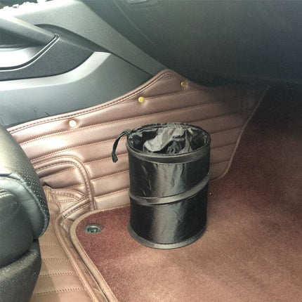 1Pc Black Car Trash Can Pack Bag Waterproof Car Trash Bag for Little Leak Proof Car Cooler Bag- Car Garbage Bag with Side Pocket