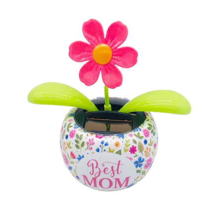 Solar Powered Dancing Flower Swinging Car Dashboard Ornaments Auto Interior Decoration Gifts Toy Car Decor Car Accessories
