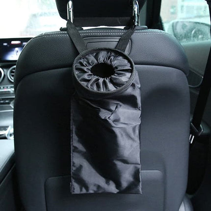 1Pc Black Car Trash Can Pack Bag Waterproof Car Trash Bag for Little Leak Proof Car Cooler Bag- Car Garbage Bag with Side Pocket