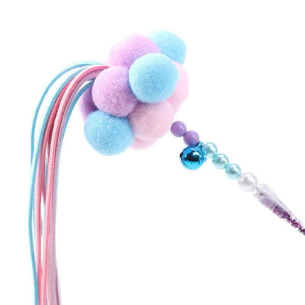 Interactive Cat Toy Funny Simulation Feather Bird with Bell Cat Stick Toy for Kitten Playing Teaser Wand Toy Cat Supplies