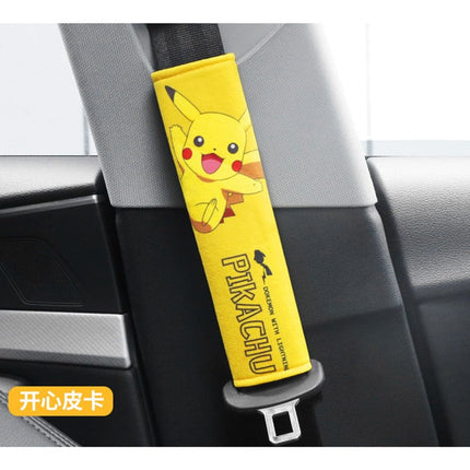 Super style JDM Cartoon car seat belt shoulder pads Short fleece safety belts for use in automobiles Personalized car decoration