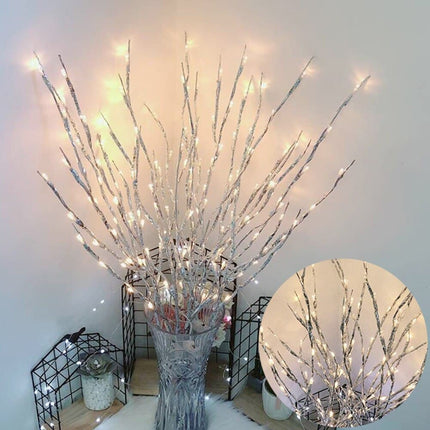 Christmas 20LEDs Willow Branch Lamp Strings Light Wedding Party Tree Decoration Artificial Plants Tree Branch Light