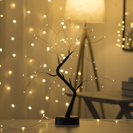 Tabletop Bonsai Lamp Tree Lamp DIY Artificial Light Tree Light Touch Switch Battery USB Operated LED Night Light Bedroom Decor