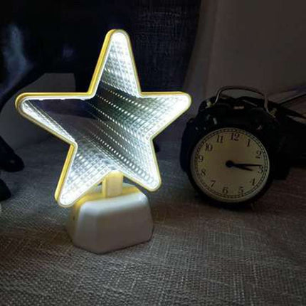 Night Light Tunnel Lamps Infinity Mirror Lights LED Night Lamp Cute 3D Heart Creative Novelty Cactus Unicorn For Home Led