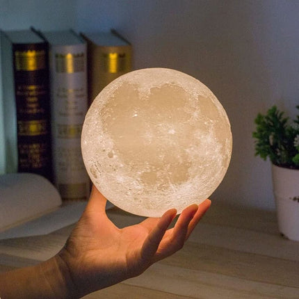 3D Moon Night Light Galaxy Starry Table Lamps Portable LED Lamp Romantic Decorative Lighting Kids Room Ornament Creative Decor