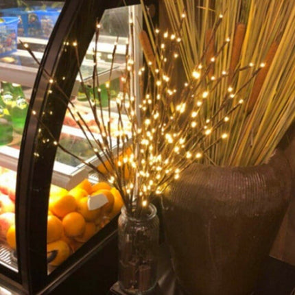 Christmas 20LEDs Willow Branch Lamp Strings Light Wedding Party Tree Decoration Artificial Plants Tree Branch Light
