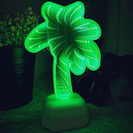 Night Light Tunnel Lamps Infinity Mirror Lights LED Night Lamp Cute 3D Heart Creative Novelty Cactus Unicorn For Home Led