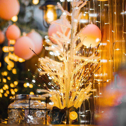 Christmas 20LEDs Willow Branch Lamp Strings Light Wedding Party Tree Decoration Artificial Plants Tree Branch Light