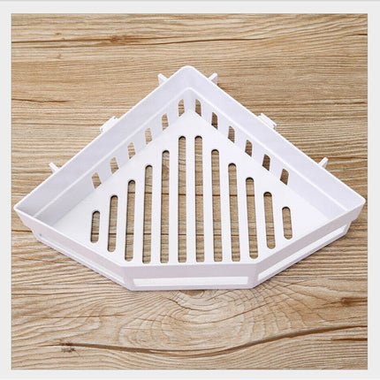 Bathroom Corner Shelf Without Drilling Organizer Toilet Shampoo Gel Storage Basket Decoration Shower Rack Holder Accessories