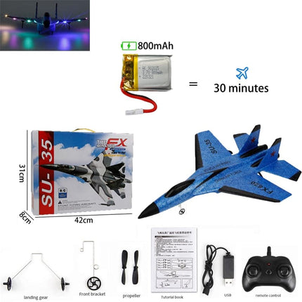 800mAh SU-35 Enhanced Edition Large Battery RC Plane Avion RC Flying Model Gliders Kids Remote Control Airplane Child Toys Gifts