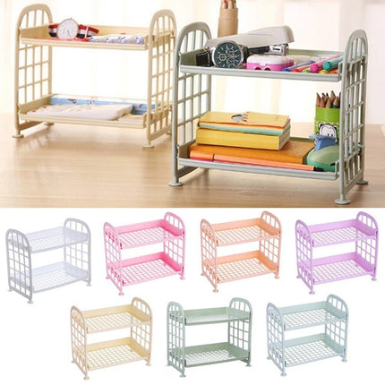 Multifunctional Shelves Double-layer Rack Shoes Shelf Plastic Desk Shelves Bathroom Cosmetic Storage Kitchen Sundries Organizer