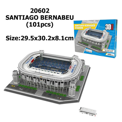 Miniature Football Field 3D DIY Puzzle World Famous Stadiums Models Football Game Peripheral Toys Fans Birthday Toys Gifts DDJ
