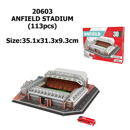 Miniature Football Field 3D DIY Puzzle World Famous Stadiums Models Football Game Peripheral Toys Fans Birthday Toys Gifts DDJ