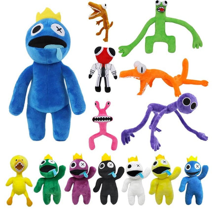 Rainbow Friends Plush Toy Doors Figure Cartoon Doll Kawaii Blue Monster Soft Stuffed Animal Toys Children Christmas Gifts