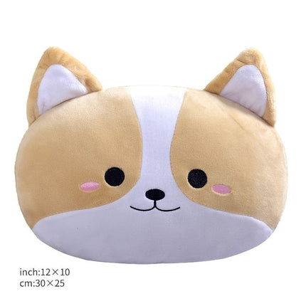Corgi Shiba Inu Cartoon Car Headrest Neck Protection Pillow A Pair Of U-shaped Pillow Car Waist By Four Seasons Universal