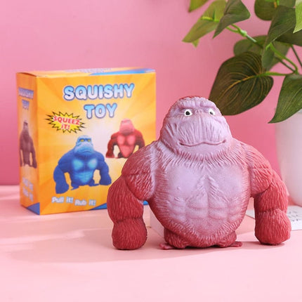 Novel Design Animal Gorilla Stretch Toy Anxiety Soothing Fidget Decompression Fun Monkey Gorilla Decompression Squeeze Toy