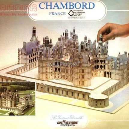 Cathedral Castle Architecture Series LInstant Retro Hand-painted Paper Model DIY Handmade Toy