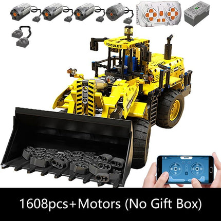 Technical Car Excavator APP Remote Control Moter Power T4001 Bricks Building Blocks Engineering Truck Toys Kids Moc Sets Gift