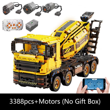 Technical Car Excavator APP Remote Control Moter Power T4001 Bricks Building Blocks Engineering Truck Toys Kids Moc Sets Gift