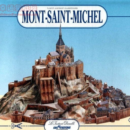 Cathedral Castle Architecture Series LInstant Retro Hand-painted Paper Model DIY Handmade Toy