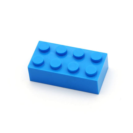40pcs DIY Building Blocks Thick Figures Bricks 2x4 Dots Educational Creative Size Compatible With 3001 Plastic Toys for Children