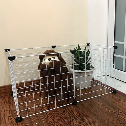 Foldable Pet Playpen Iron Fence Puppy Kennel House Exercise Training Puppy Kitten Space Dogs Supplies rabbits guinea pig Cage