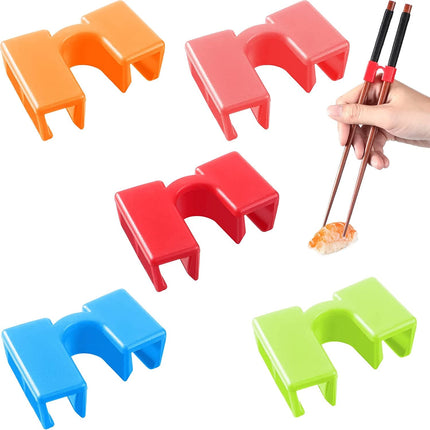 5PCS Reusable Chopstick Helpers Training Chinese Chopsticks Trainer Holder for Adouts Beginner Trainers or Learner
