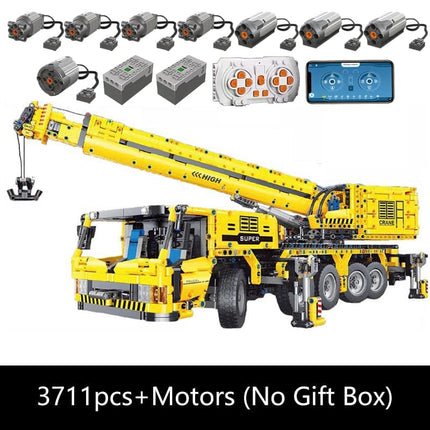 Technical Car Excavator APP Remote Control Moter Power T4001 Bricks Building Blocks Engineering Truck Toys Kids Moc Sets Gift