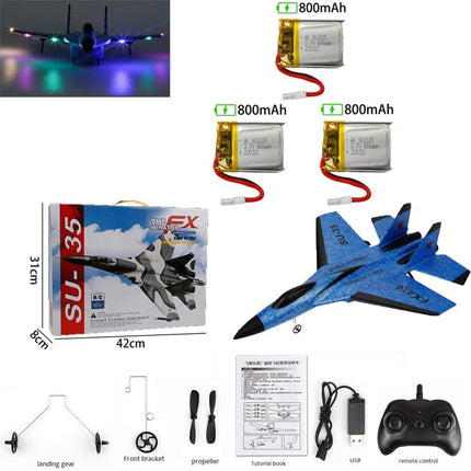 800mAh SU-35 Enhanced Edition Large Battery RC Plane Avion RC Flying Model Gliders Kids Remote Control Airplane Child Toys Gifts