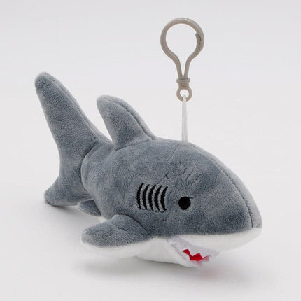 Ins 15cm Giant Shark Plush Stuffed Toy Soft Animal Key Chain for Christmas Gifts Cushion Doll Gift For Kids