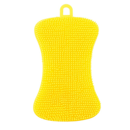 Kitchen Silicone Sponge Dish Washing Scrubber Household Pot Bowl Cleaning Sponge Portable Kitchen Gadgets Brush Accessories