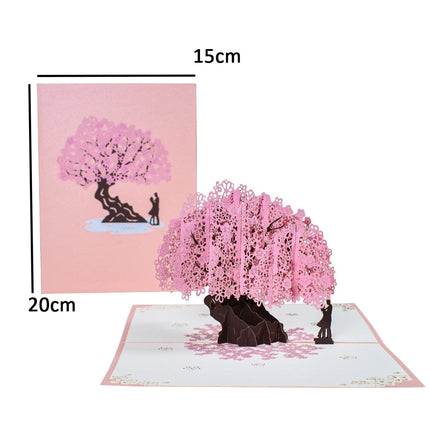 Pop-Up Flower Card Flora 3D Greeting Card for Birthday Mothers Father's Day Graduation Wedding Anniversary Get Well Sympathy