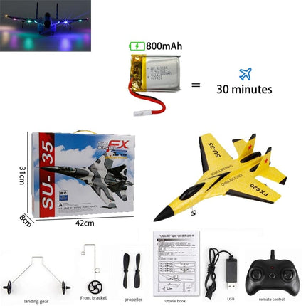 800mAh SU-35 Enhanced Edition Large Battery RC Plane Avion RC Flying Model Gliders Kids Remote Control Airplane Child Toys Gifts