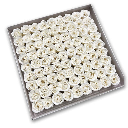 81Pcs Artificial Soap Flower Rose Flower Head Decor Flower Box Essential Wedding Bouquet Valentine'S DayGift Holding Flower Gift