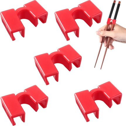 5PCS Reusable Chopstick Helpers Training Chinese Chopsticks Trainer Holder for Adouts Beginner Trainers or Learner