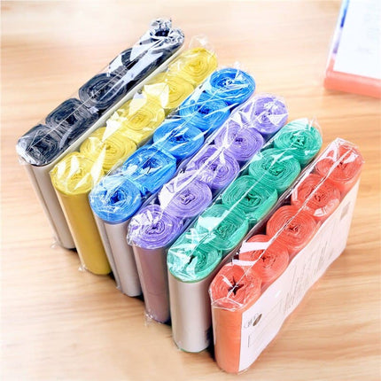 5 Rolls 100Pcs Household Disposable Trash Pouch Kitchen Storage Garbage Bags Cleaning Waste Bag Plastic Bag